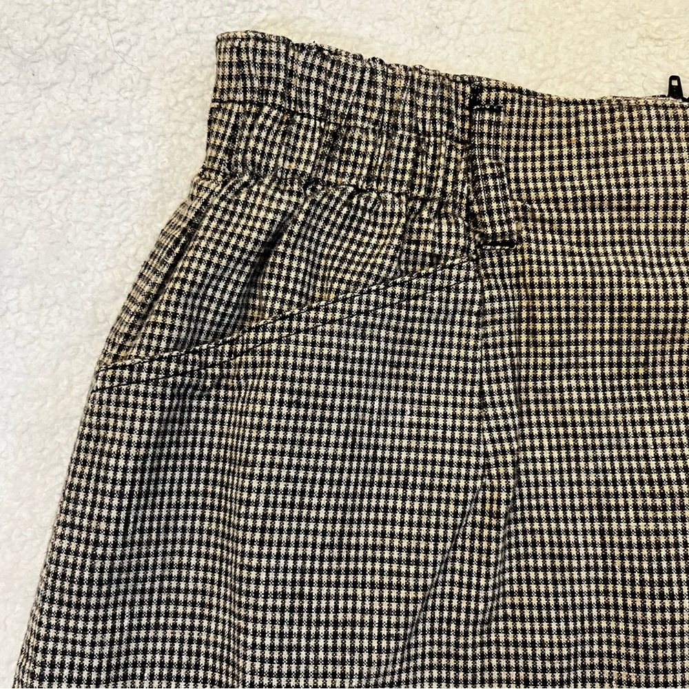 Vintage Peddlers HighWaisted Skirt Gray and White Houndstooth 9/10 - Picture 3 of 12
